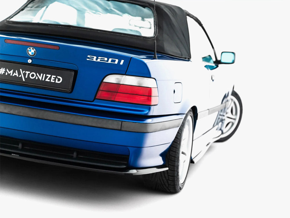 Maxton Design BMW M3 E36 full body kit featuring aerodynamic styling components for coupe and cabrio models.
