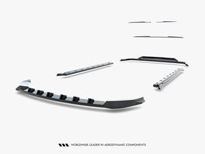 Maxton Design full body kit for Omoda 9 MK1, including front and rear bumpers and side skirts, in a sleek black finish.
