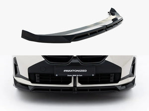 Maxton Design BMW X3 M50 G45 front splitter in black, made of durable body and styling material, enhancing vehicle aerodynamics.