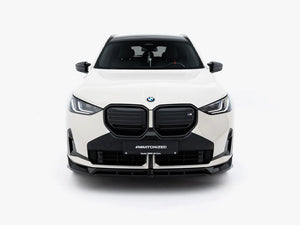 Maxton Design front splitter for BMW X3 M50 G45, body and styling accessory, black aerodynamic upgrade with mounting details