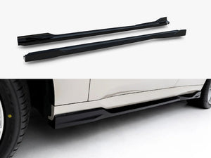 Maxton Design BMW X3 M50 G45 side skirt diffusers in black, showcasing sleek body styling for enhanced aerodynamics and sporty look.