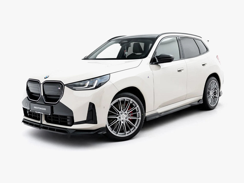 Maxton Design BMW X3 M50 G45 side skirt diffusers in black, body and styling accessory for enhanced aerodynamics and sporty look