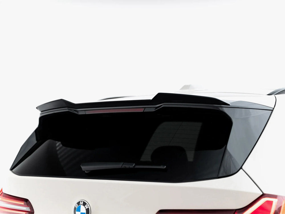Maxton Design BMW X3 M50 G45 spoiler in black, body styling part for enhanced aerodynamics and sporty look.