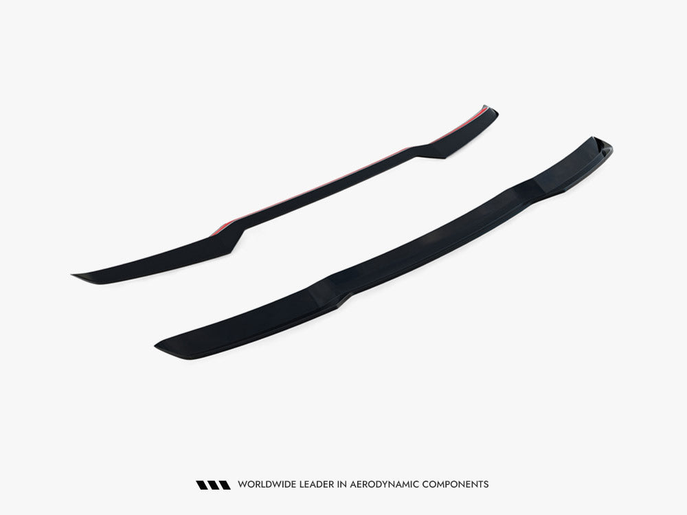 Maxton Design BMW X3 M50 G45 spoiler body and styling part in black with aerodynamic design.