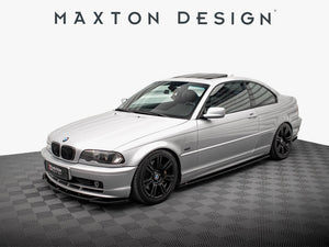 Full body kit for BMW 3 Series E46 coupe by Maxton Design, featuring aerodynamic front bumper, side skirts, and rear diffuser.