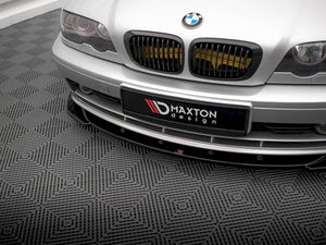 Maxton Design full body kit for BMW 3 Series E46 coupe, featuring front bumper, side skirts, and rear diffuser in black finish.
