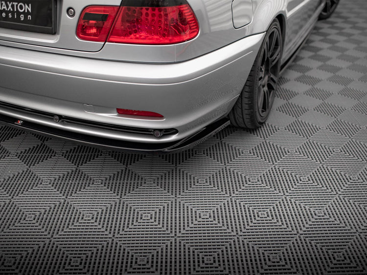 Maxton Design BMW 3 Coupe E46 full body kit, including front and rear bumpers, side skirts, in black finish.
