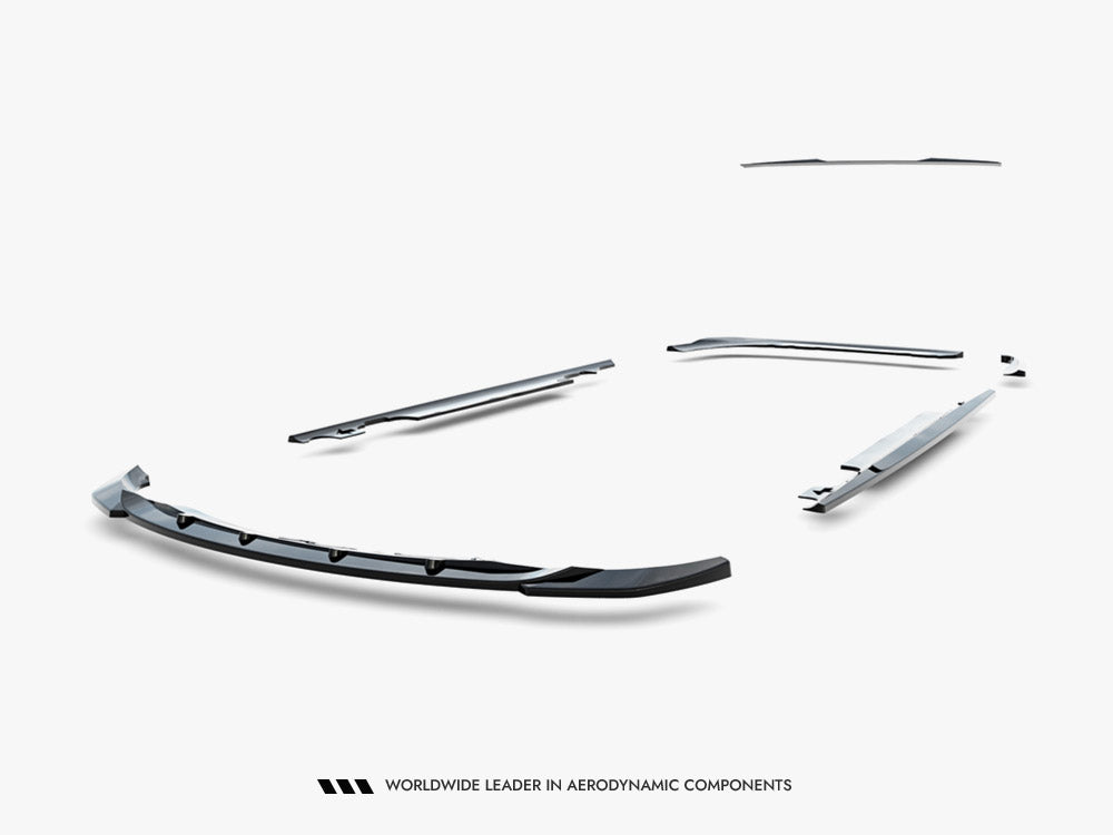 Maxton Design BMW 3 Coupe E46 full body kit including front bumper, side skirts, and rear diffuser on a white background