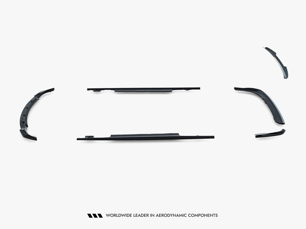 Full body kit for BMW 3 Coupe E46 by MAXTON® DESIGN, featuring front bumper, side skirts, and rear bumper components.