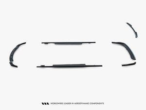 Full body kit for BMW 3 Coupe E46 by MAXTON® DESIGN, featuring front bumper, side skirts, and rear bumper components.