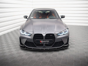 Maxton Design BMW M3 G80 full body kit with front bumper, side skirts, and rear diffuser on a sedan in black and carbon fiber.