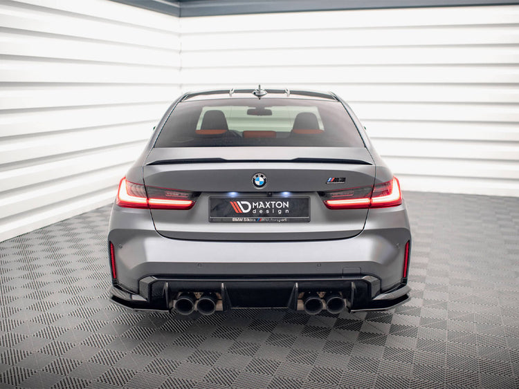 Full body kit for BMW M3 G80 by MAXTON® DESIGN, including front bumper, side skirts, and rear diffuser, styled for enhanced performance.