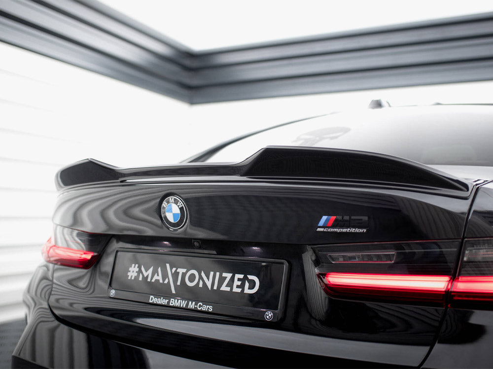 Maxton Design BMW M3 G80 full body kit including front splitter, side skirts, and rear diffuser for sporty styling.
