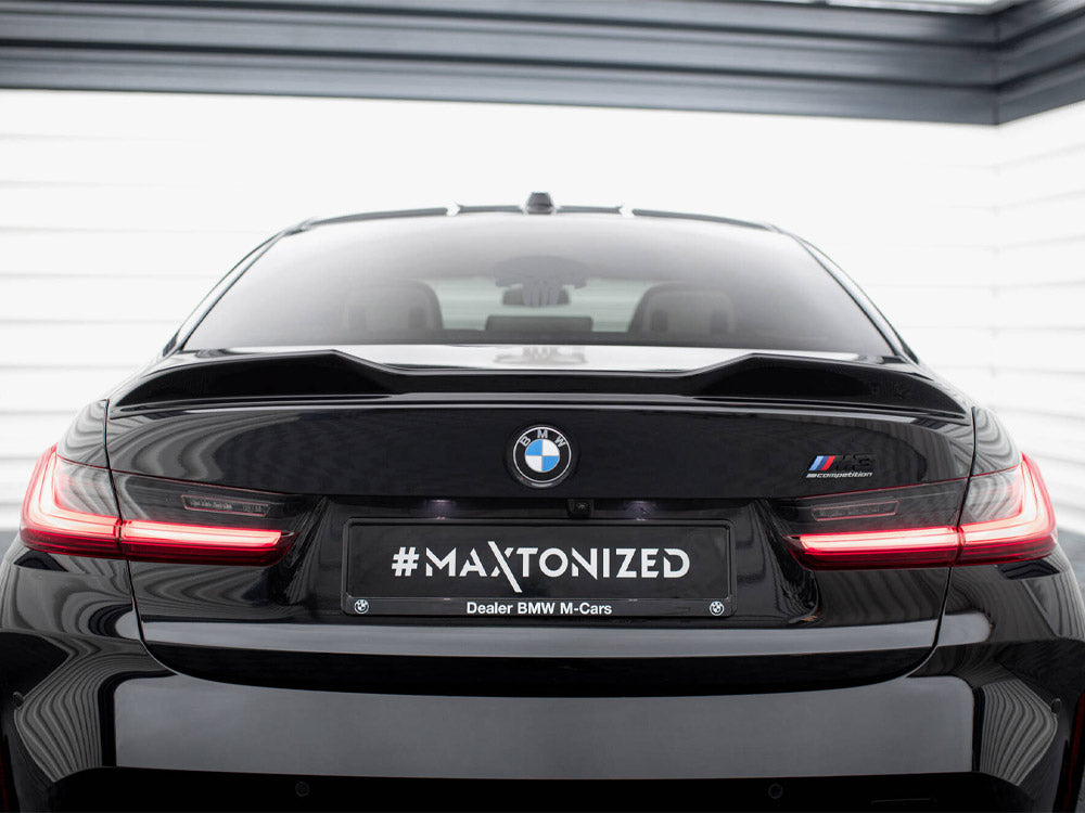 Maxton Design BMW M3 G80 full body kit featuring front bumper, side skirts, and rear diffuser for enhanced sporty styling.