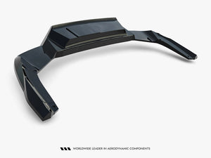 Maxton Design Skoda Kodiaq RS Mk2 rear splitter with vertical bars, body and styling accessory for enhanced sporty look.