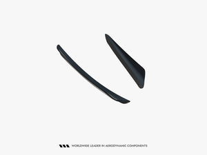 Maxton Design Skoda Kodiaq RS Mk2 front bumper canards, body styling wings, black aerodynamic add-ons for enhanced sporty look