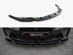 Maxton Design Front Splitter V.2 for BMW M4 G82, G82 Facelift, body and styling accessory, shown on car front.
