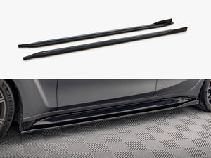 Maxton Design BMW M3 G80 full body kit with sporty front bumper, side skirts, and rear diffuser visible on a sedan.