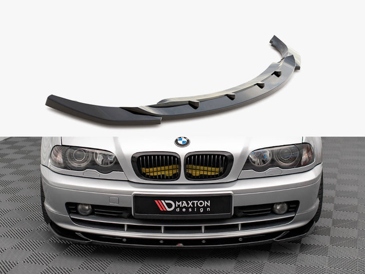 Maxton Design BMW E46 3 Series Coupe full body kit with front bumper, side skirts, and rear diffuser in black finish.