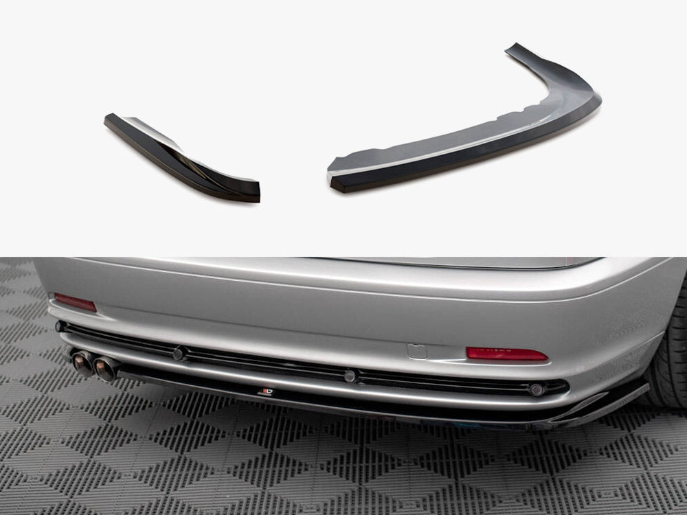 Maxton Design full body kit for BMW 3 Series E46 coupe, featuring aerodynamic front bumper, side skirts, and rear diffuser.
