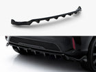 Maxton Design MG 3 Mk1 rear splitter with vertical bars for body and styling, showcasing its sleek black finish and aerodynamic design.