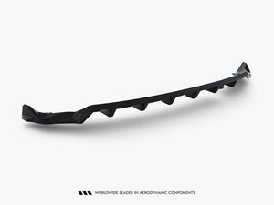 Maxton Design MG 3 Mk1 rear splitter with vertical bars, automotive body styling part in black with mounting details visible