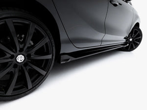 Maxton Design MG 3 Mk1 side skirt diffusers for body styling, featuring sleek aerodynamic design in black finish.