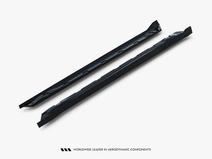 Maxton Design MG 3 Mk1 side skirt diffusers for body styling, showcasing sleek aerodynamic enhancement on a car.