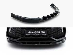 Maxton Design front splitter V.1 MG 3 Mk1 body and styling part, black aerodynamic car splitter with detailed surface texture.