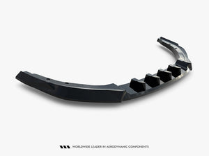 Maxton Design Front Splitter V.2 MG 3 Mk1 body and styling part, black aerodynamic front splitter for MG 3 Mk1 car