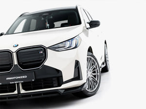 Full body kit for BMW X3 M50 G45 by MAXTON® DESIGN, showing front bumper, side skirts, and rear diffuser on a white vehicle.