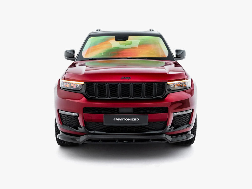 Maxton Design full body kit for Jeep Grand Cherokee L Mk5, including front and rear bumper enhancements and side skirts.