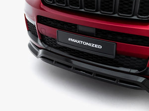 Full body kit for Jeep Grand Cherokee L Mk5 by MAXTON® DESIGN, showing front bumper, side skirts, and rear diffuser.