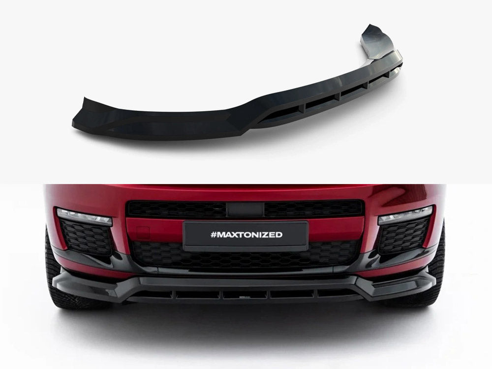 Maxton Design full body kit for Jeep Grand Cherokee L Mk5, featuring aerodynamic side skirts, front and rear bumper enhancements.