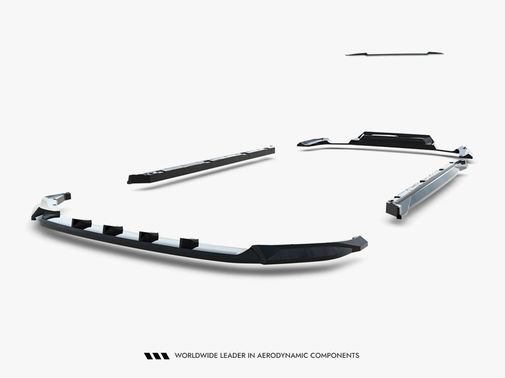 Maxton Design Skoda Kodiaq RS Mk2 full body kit installed, showcasing aerodynamic side skirts, front splitter, and rear diffuser.