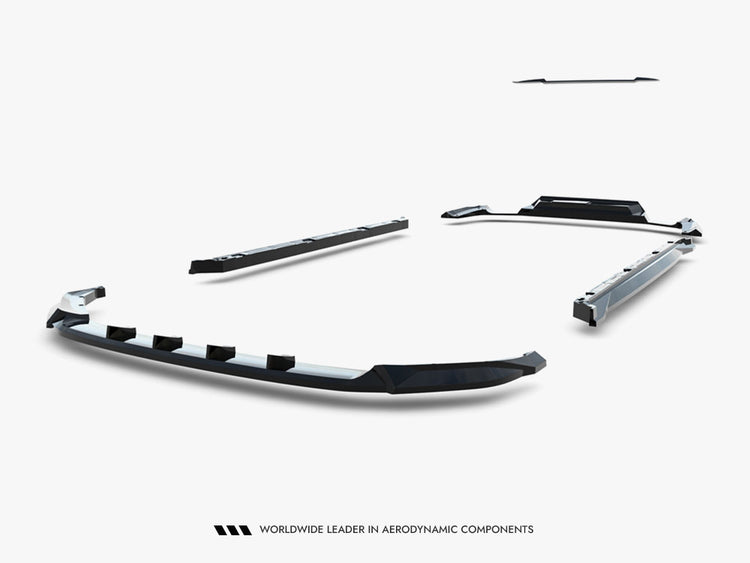 Maxton Design Skoda Kodiaq RS Mk2 full body kit installed, showcasing aerodynamic side skirts, front splitter, and rear diffuser.