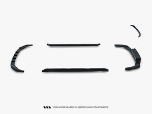 Maxton Design Skoda Kodiaq RS Mk2 full body kit, including front bumper, side skirts, and rear diffuser, in black finish.