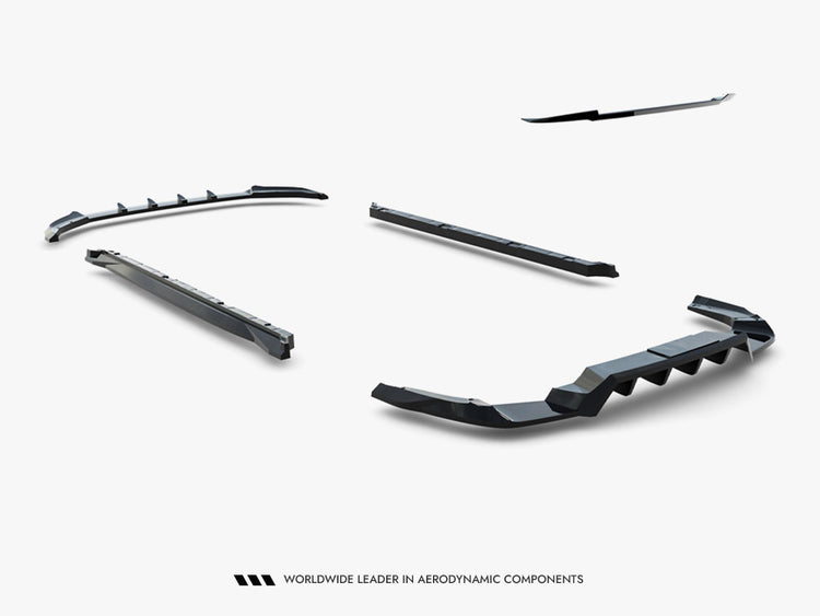 Maxton Design full body kit for Skoda Kodiaq RS Mk2, featuring aerodynamic front, side, and rear components for a sporty look.