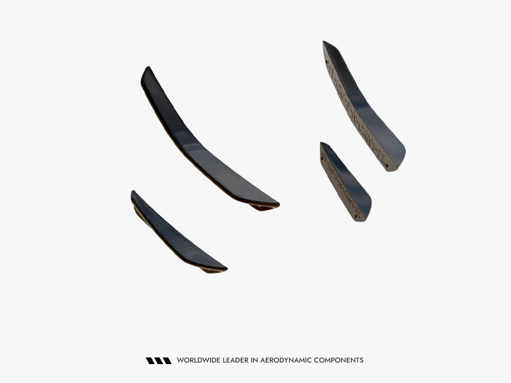 Maxton Design front bumper canards for Volkswagen Jetta GLI Mk7 Facelift, enhancing aerodynamics and sporty appearance.