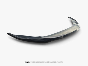 Maxton Design front splitter V.2 for Volkswagen Jetta GLI Mk7 Facelift, a sleek body styling accessory in black.