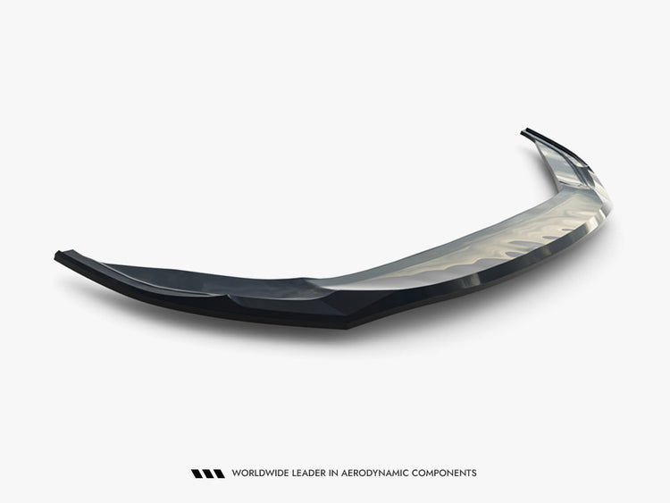 Maxton Design front splitter V.2 for Volkswagen Jetta GLI Mk7 Facelift, a sleek body styling accessory in black.
