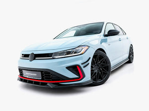 Maxton Design front splitter V.1 for Volkswagen Jetta GLI Mk7 Facelift, body styling part, shown installed on the vehicle.