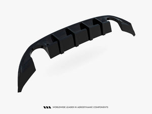 Maxton Design rear valance for Hyundai i30 N hatchback Mk3 facelift, body styling part in black with aerodynamic design.