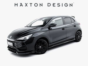 Maxton Design MG 3 Mk1 full body kit displayed on a car, featuring aerodynamic front and rear bumpers, side skirts, and stylish design.