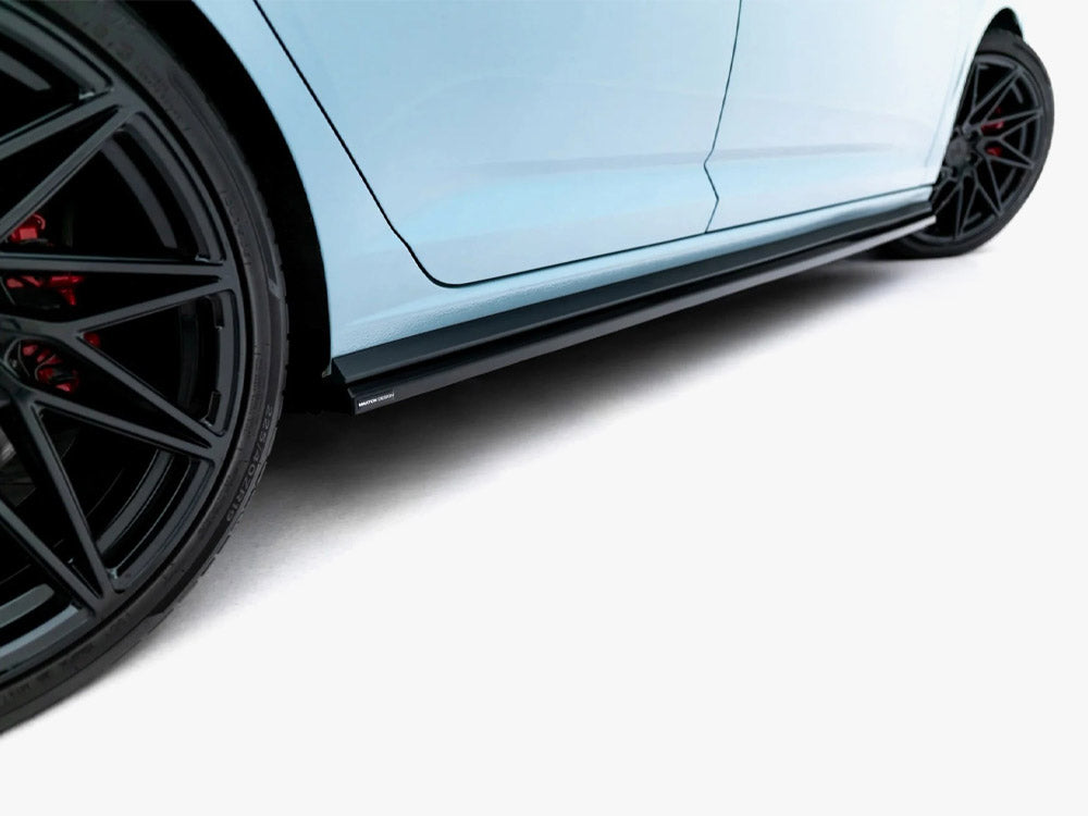 Maxton Design Volkswagen Jetta GLI Mk7 Facelift full body kit in black, featuring front splitter, side skirts, and rear diffuser.