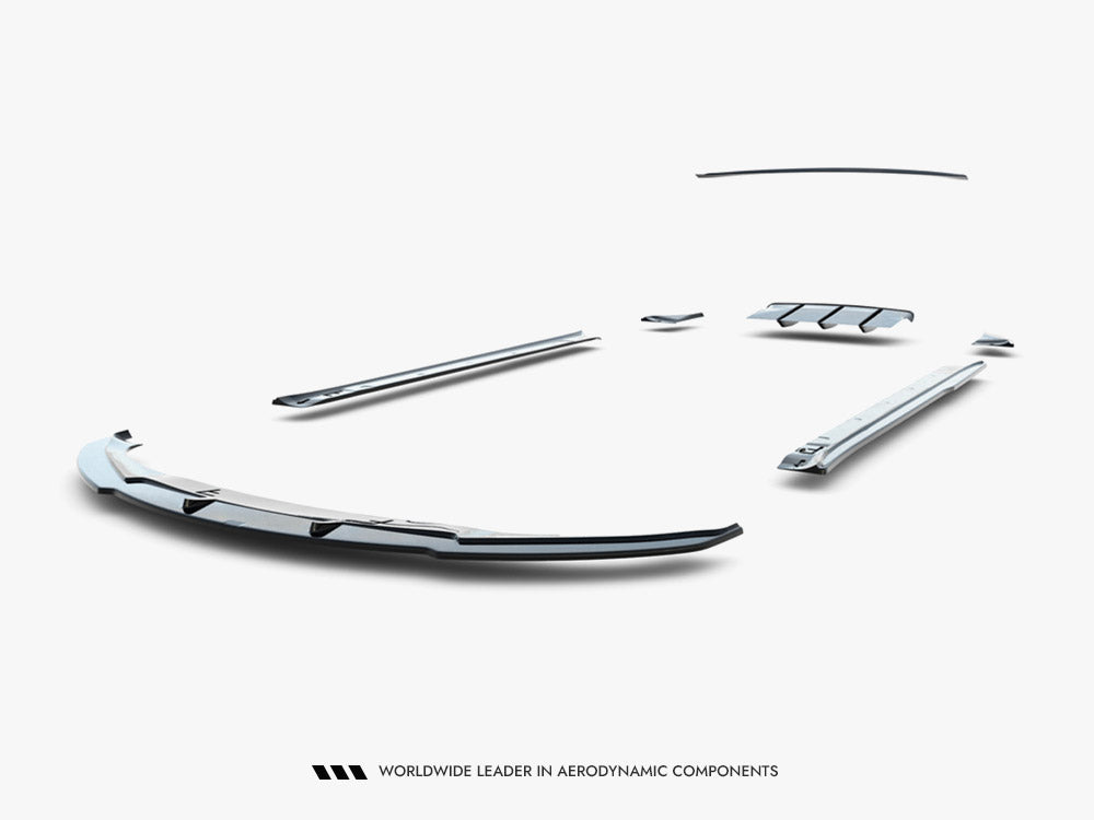 Maxton Design full body kit set for Tesla Model S Mk1, includes front and rear bumper, side skirts, and aerodynamic enhancements.
