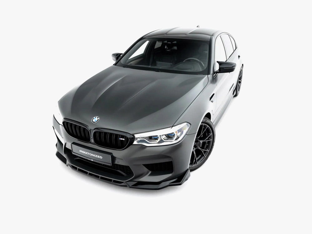 Maxton Design BMW M5 F90 full body kit set, including front bumper, side skirts, and rear diffuser, for enhanced sporty look.