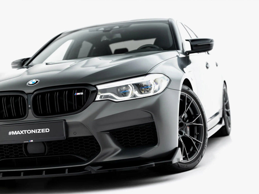 Maxton Design BMW M5 F90 full body kit set including front and rear bumpers, side skirts, and aerodynamic enhancements.
