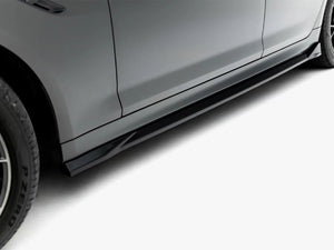 Maxton Design BMW M5 F90 full body kit set, including front bumper, side skirts, and rear diffuser, for enhanced sporty look.