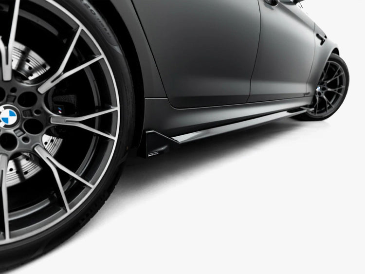 Full body kit set for BMW M5 F90 by MAXTON® DESIGN, including front and rear bumper, side skirts, and aerodynamic components.